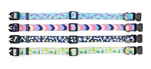 COSYHOMELONDON Dog Collar for Small Dogs Cute Small Medium Large Dog Pet Collar, with Floral Patterns - Image 3