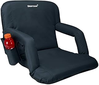 Driftsun Foldable Reclining Stadium Seat - Deluxe Reclining Bleacher Chair with Back Support
