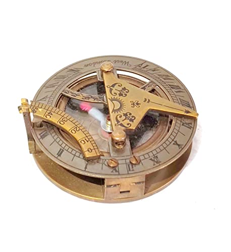Bussola meridiana funzionante, meridiana antica vintage, regalo per uomo, regalo di compleanno, regalo di battesimo