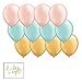 Andaz Press 11-inch Balloon Trio Party Kit with Gold Cards & Gifts Sign, Peach, Mint and Gold, 12-pk