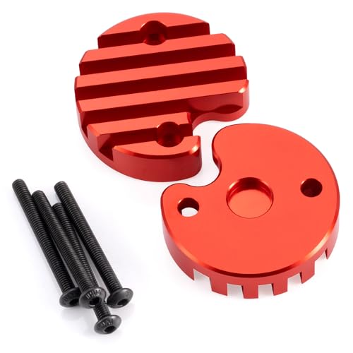 Couvercle de moteur RC en alliage d'aluminium rouge durable pour Tamiya Clod Buster 1/10