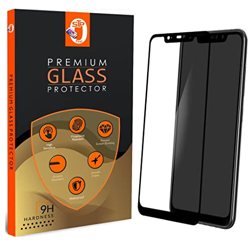 Image of Tempered Glass Screen Protector Compatible for Xiaomi Mi Note 6 Pro (6.26 Inch) HD Clear, Bubble-Free, Anti-Scratch Full Protection Durable Tempered Glass (Black, Pack of 1)