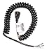 Power First 20 ft. Coiled Power Cord with SJT NEC Cord Designation, 14/3 Gauge/Conductor, and 15 Max. Amps
