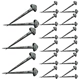QUMIIRITY 50 Stück Hufeisennägel aus Eisen Kompakte Tragbare Hufnägel mit Hoher Zugfestigkeit für Professionelle Pferdeausrüstung und Stallbedarf