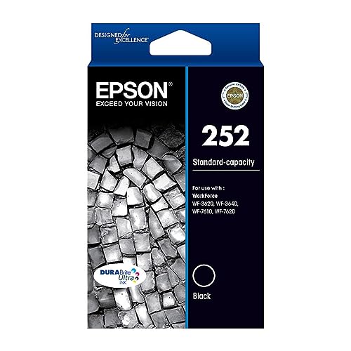 Cartouche encre Epson C13T252192 noir pour stopper les bavures de texte sur WorkForce WF-7610