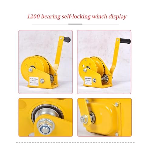 Polipasto Manual Auto-bloqueo 1200 lb con cable 10m miniatura 5