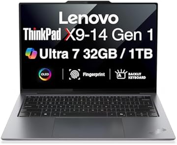 Lenovo Thinkpad X9 14 Aura Edition Ultrathin Copilot+ PC Business Laptop 14.0" OLED Display (Intel Ultra 7 258V, 32GB LPDDR5X, 1TB SSD, Backlit KB, Fingerprint, HD Webcam, Win11P) (NextGen X1 carbon)