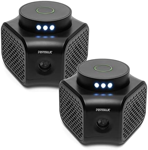 Pestzilla Ultrasonic Pest Repeller – Humane Mouse Repellent & Rat Deterrent - Ultrasound Impluse and LED Strobe Lights – Perfect for Squirrel Repellent Household Pests Repeller & Mice Repellant