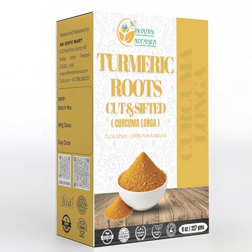 Herbs Botanica Turmeric Root Cut And Sifted 1/2 Lb / 8 Oz