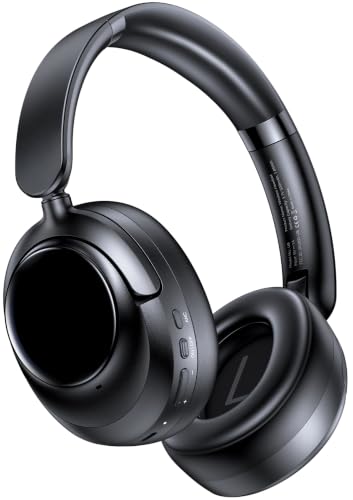 Image of Hybrid Active Noise Cancelling Headphones, Bluetooth 6.0 Wireless Headphones Over Ear Headset with 120H Playtime, Hi-Res Audio, 5-ENC Mic, 35dB ANC Headphone Transparency Mode for Travel Black M