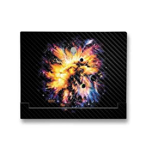 Image of MightySkins Carbon Fiber Skin Compatible with Alienware X14 R2 (2023) Full Wrap Kit - Leo Galaxy | Protective, Durable Textured Carbon Fiber Finish | Easy to Apply & Change Styles | Made in The USA