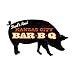 Past Time Signs PS231 Kansas City BBQ Pig Custom Metal Shape Sign