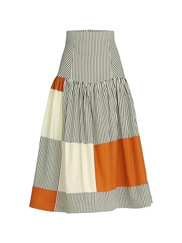 SILVIA TCHERASSI, Shoreh Skirt, XS, Desert Blocks