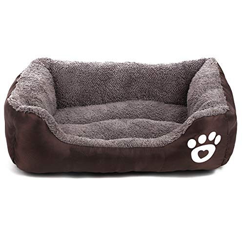 Tick Tocking Cama para Perros, sofá para Mascotas, Alfombrilla Grande para Cachorros, Gatos, Nido, cálida, Suave, acogedora, cojín para Camas de Perro para Perros medianos