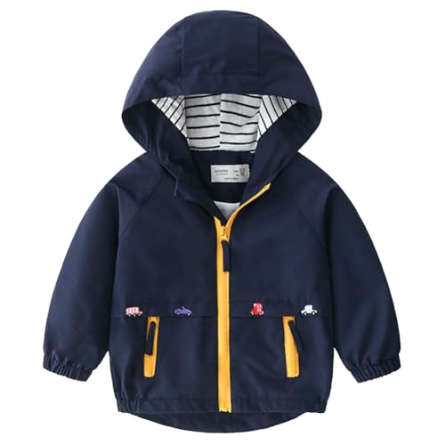 Fermeture éclair pratique veste enfant contre la pluie fine et le vent