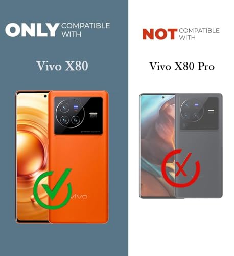 Image of Jkobi Back Case Cover for Vivo X80 (Silicone Clear Shockproof Case with Camera Protection and Dust Plugs | Transparent)