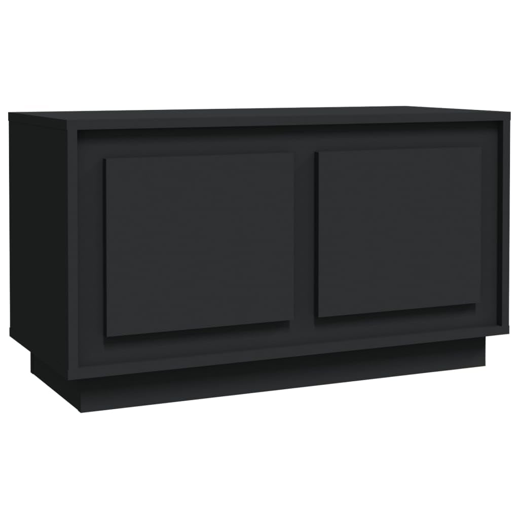vidaXL TV Cabinet Media Furniture Sideboard Entertainment Centre TV Console Media Unit HiFi Cabinet Black 80x35x45 cm Engineered Wood
