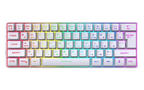 Clavier de bureau compact étanche blanc pour un espace de travail épuré