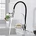 Brushed Nickel Swivel Spout Kitchen Sink Faucet Pull Down Sprayer Rubber Design Bathroom Kitchen Hot Cold Mixer Tap