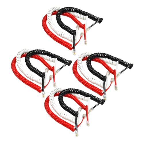 KOMBIUDA Cavo Telefonico Riccio 2 M Antigroviglio Per Telefono Fisso Cavo Di Collegamento Per Cornetta Telefonica Set Di Cavi Districanti Da 2 M