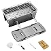35x23cm Klein Foldable Portable Holzkohlegrill, Kompakte Tragbare Grill für Den Außenbereich, BBQ Grill für Camping, Picknicks, Gärten und Strand Parteien