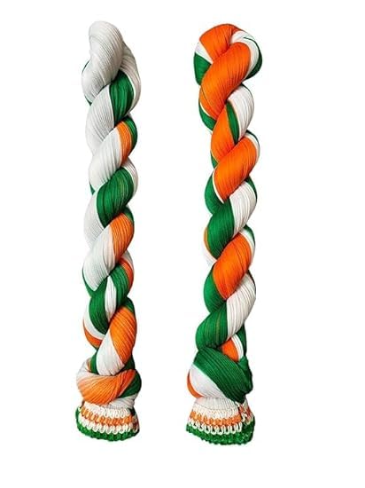 Tricolour Dupatta for Women,Girls Unisex Soft Lightweigt Blend Dupatta | Orange White Green Stylish Scarf for Kurti Suit Ethnic Wear Festive Dupatta-picture-11