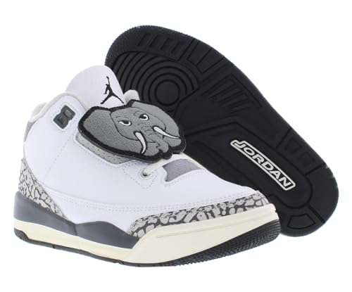 Retro Air Jordan 3 PS - White, Black Iron, Light Ash Grey by Nike2