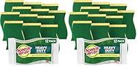 Scotch-Brite Heavy Duty Scrub Sponges, for Washing Dishes and Cleaning Kitchen, 12 Scrub Sponges (Pack of 2)