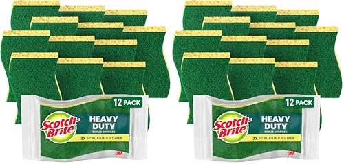 24-Pack Scotch-Brite Heavy Duty Scrub Sponges $7.96 ($0.33/sponge) + Free Shipping w/ Prime or on $35+