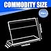 zandfelo 20 Pcs 3.5'' x 2.5'' Clear Card Display Stands with Blank Labels, L-Shape Plastic Name Card Tag Label Stand, Price Card Display Holder