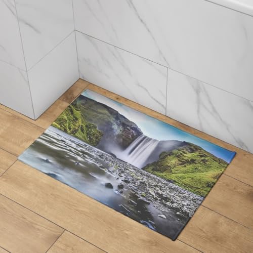 Tapis de porte fin antidérapant 50x80cm tapis entrée extérieur