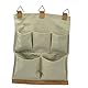 Vacchetti Giuseppe Stofftasche Creme 5 Taschen, Mehrfarbig, Medio