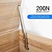 Douper 200N Gas Struts Heavy Duty Soft Close Lid Support Hinges Automatic Slow Lowering Safety Pneumatic Lid Lifters Gas Springs Pack of 2