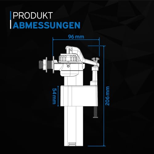 kör4u Universal-Füllventil – passend für Geberit, TECE und weitere Spülkästen (Unterputz & Aufputz)
