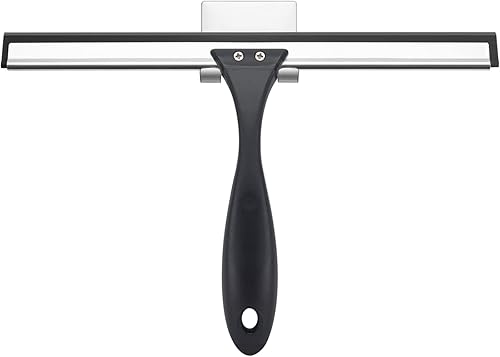 Vista 12 de AmazerBath Escobilla de goma para puerta de cristal de ducha, escobilla multiusos con gancho para puertas de ducha, ventanas, espejos, azulejos