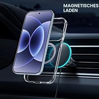 Fitudoos Hülle für Xiaomi 17, Robuste PC-Rückseite Case+Stoßfesten TPU-Kante, Militärischen Grad Schutz Hülle, Schutz Magnetisch & Anti-Gelb Stoßfeste Handyhülle - Transparent – Ansicht 4