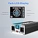 HLCJC Spannungswandler 2000W/4000W Reiner Sinus- Wechselrichter 12V auf 230V, mit 2X EU Steckdose, mit 1x PD 30W USB-C, 1xQC 3.0 18W USB-A Schnellladung, LCD-Anzeige für Wohnmobil LKW KFZ