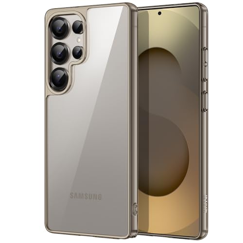 Image of JETech Cover Case for Samsung Galaxy S25 Ultra 5G, Non-Yellowing Shockproof Bumper Protective Phone Cover, Anti-Scratch Hard PC Back (Titanium Gray)