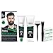 N.i.s.h.a. Beard Colour For Men, Original Black, 100% Grey Coverage, No Ammonia, No Stain, No Paraben, Non Drip Vegan Formula, Long Lasting Color in 10 Minutes, 60g Colorant + 60g Developer