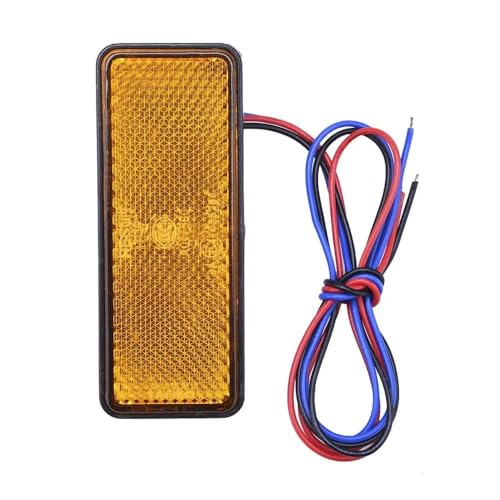 Intermitentes moto universales de 12V con marcador freno trasero y luz reflector amarillo