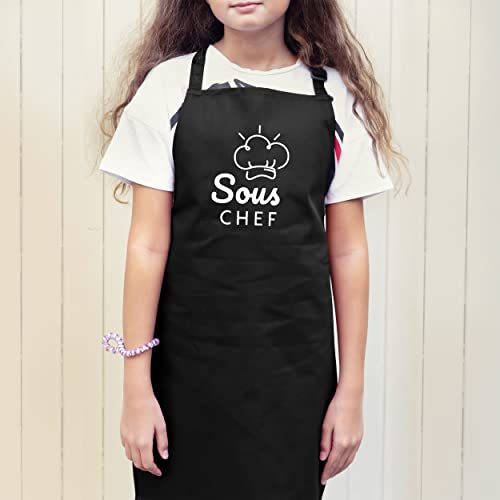 Pink Positive Personalised Family Apron | Head Chef, Sous Chef Apron for Men, Apron for Kids, Apron for Woman | Family Baking | Fathers Day Gift - Image 7