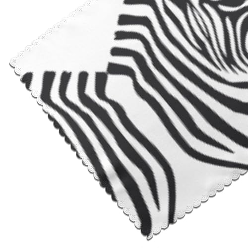 Sets de table imprimés zèbres de qualité en polyester résistant