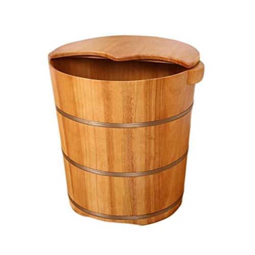 Cubeta de madera para baño de pies spa