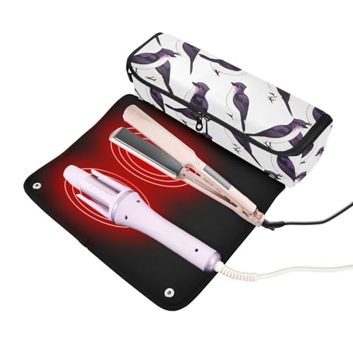 Bolsa de viaje resistente al calor para herramientas de cabello miniatura 2