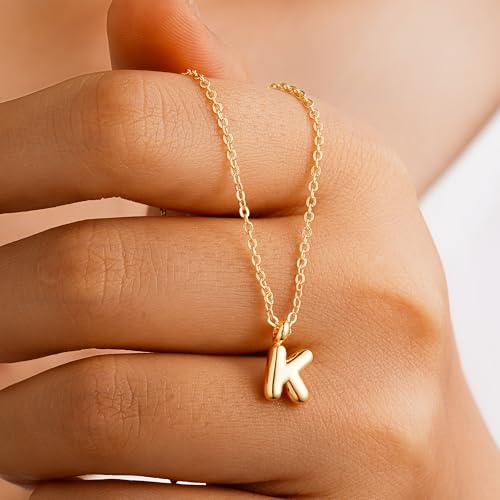 M MOOHAM Gold Initial Necklaces for Women Gifts - Dainty 14K Gold Plated Tiny Letter Necklace Small Initial Necklaces for Women Personalized Jewelry Gifts3