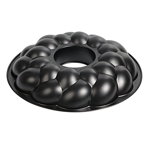 Foto von Original Kaiser Hefezopf Backform Kranz 32 cm, antihaftbeschichtet, Backform Ostern, praktischer Griffrand, leichtes Verzieren, Schwarz