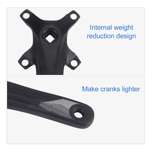 Limen 34T Bike Single Crankset, 104 BCD Square Taper Crank Arm Set, Aluminum Alloy Chainring Compatible with 7 to 12 Speed for Mountain and Road Bike by Anu Limen - Used condition - Image 4
