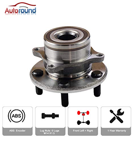 Wheel Hub And Bearing Assembly Front Axle 513267 Autoround Fit For Acura Mdx/Zdx, Honda Pilot #TOP2