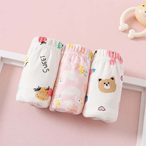 Yealoo Lot de 3 Culotte d'apprentissage en Coton pour Fille Enfants Lavable et Réutilisable, pour l'Entraînement à la Propreté – vue 3