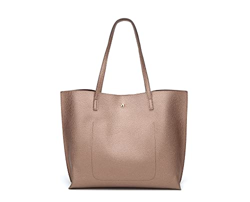 Image of Dreubea Women's Soft Faux Leather Tote Shoulder Bag from, Big Capacity Tassel Handbag